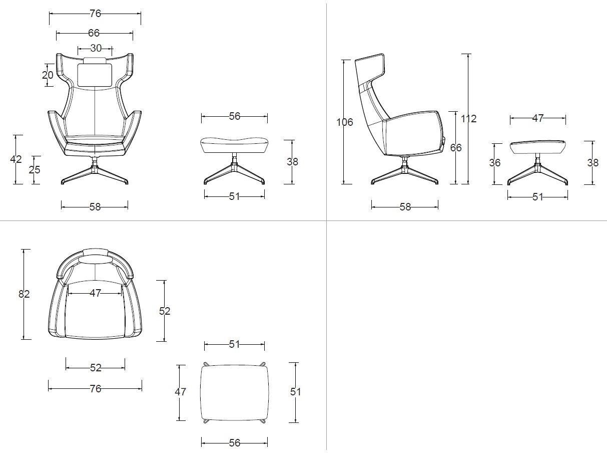Twils Кресло с подлокотниками с подлокотниками sun-id-1425230 - Вид №4