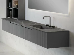 Fiora Модульная тумба под умывальник со столешницей из чистого натурального камня Synergy