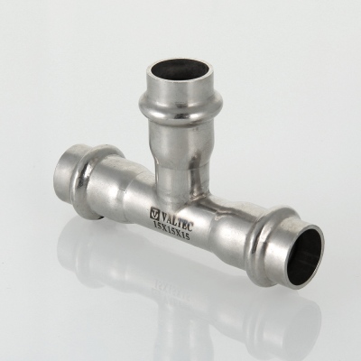 VTi.931.I.281528 Фитинг из нержавеющей стали – пресс-тройник Valtec 28 x 15 x 28 мм  - Вид №1