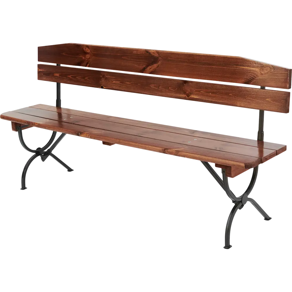 Скамья Линц 35x48x180 см дерево/металл темно-коричневый Santreyd STLM-2200015