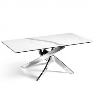 063230 Журнальный столик F1143 белый мрамор 120x60 Angel Cerda