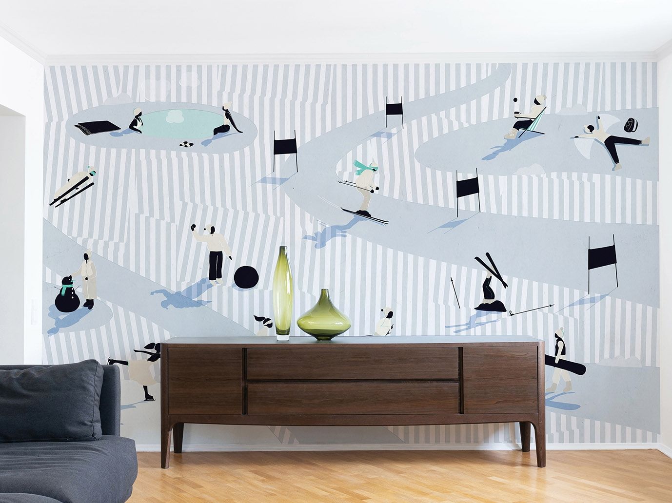 Обои из натурального ПВХ, экологически чистые, моющиеся WallPepper SETTIMANA BIANCA ARCH-00144004