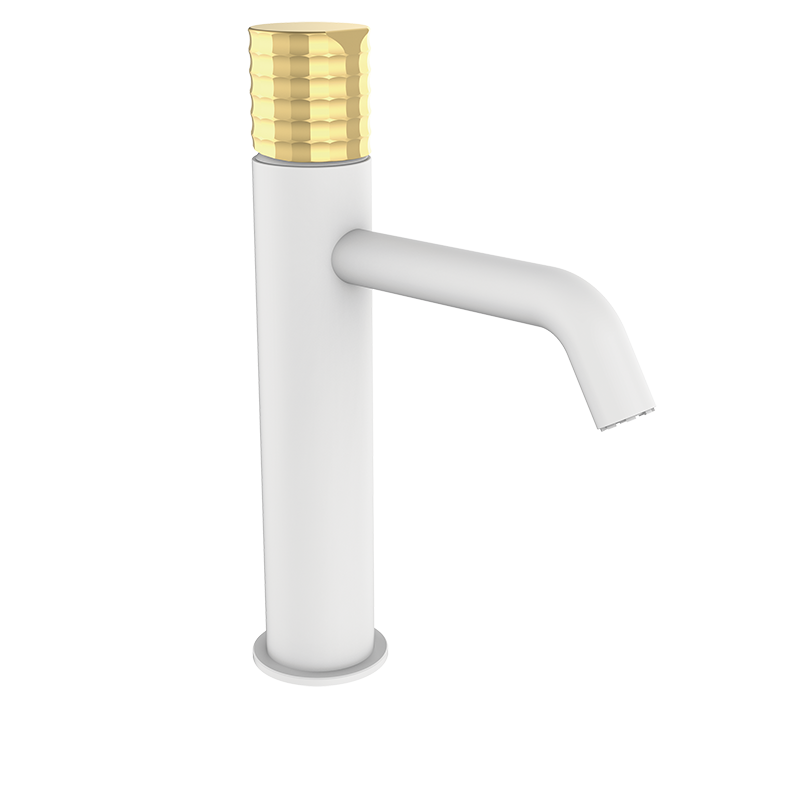 75540717 PREMIUM Белый XL Умывальник смеситель Белая роза GRB MIXERS Aura