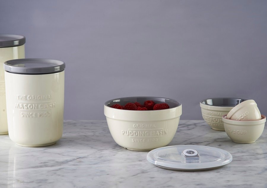 Банка с крышкой 16 см серая Innovative Kitchen MASON CASH  00-3871155 Серый  - Вид №6