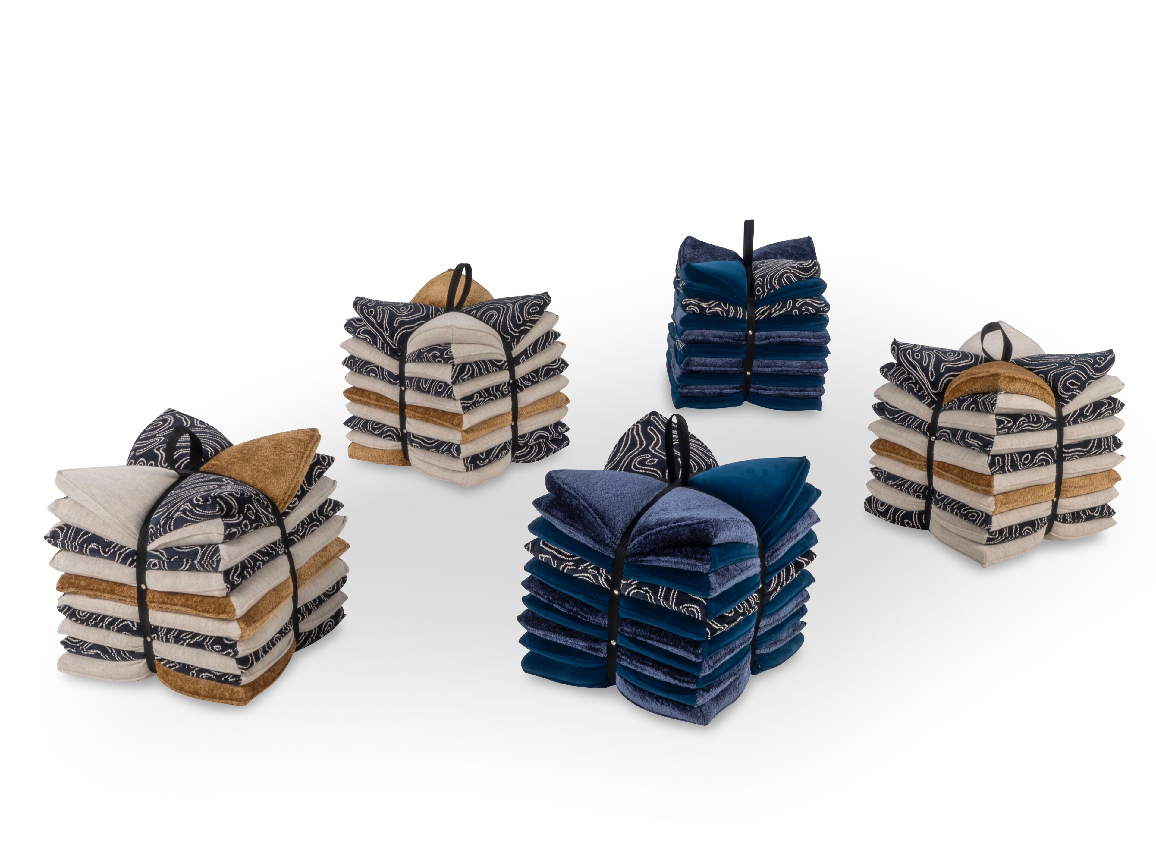 Квадратный пуф из ткани Calia Italia Superior ARCH-00058836 - Вид №6