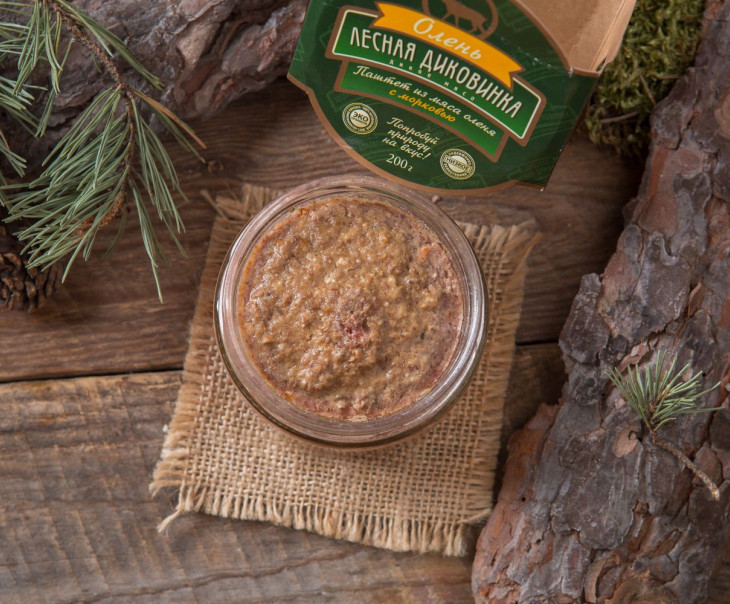 3331 Паштет из мяса оленя с морковью (стекло) Вкусляндия  - Вид №2