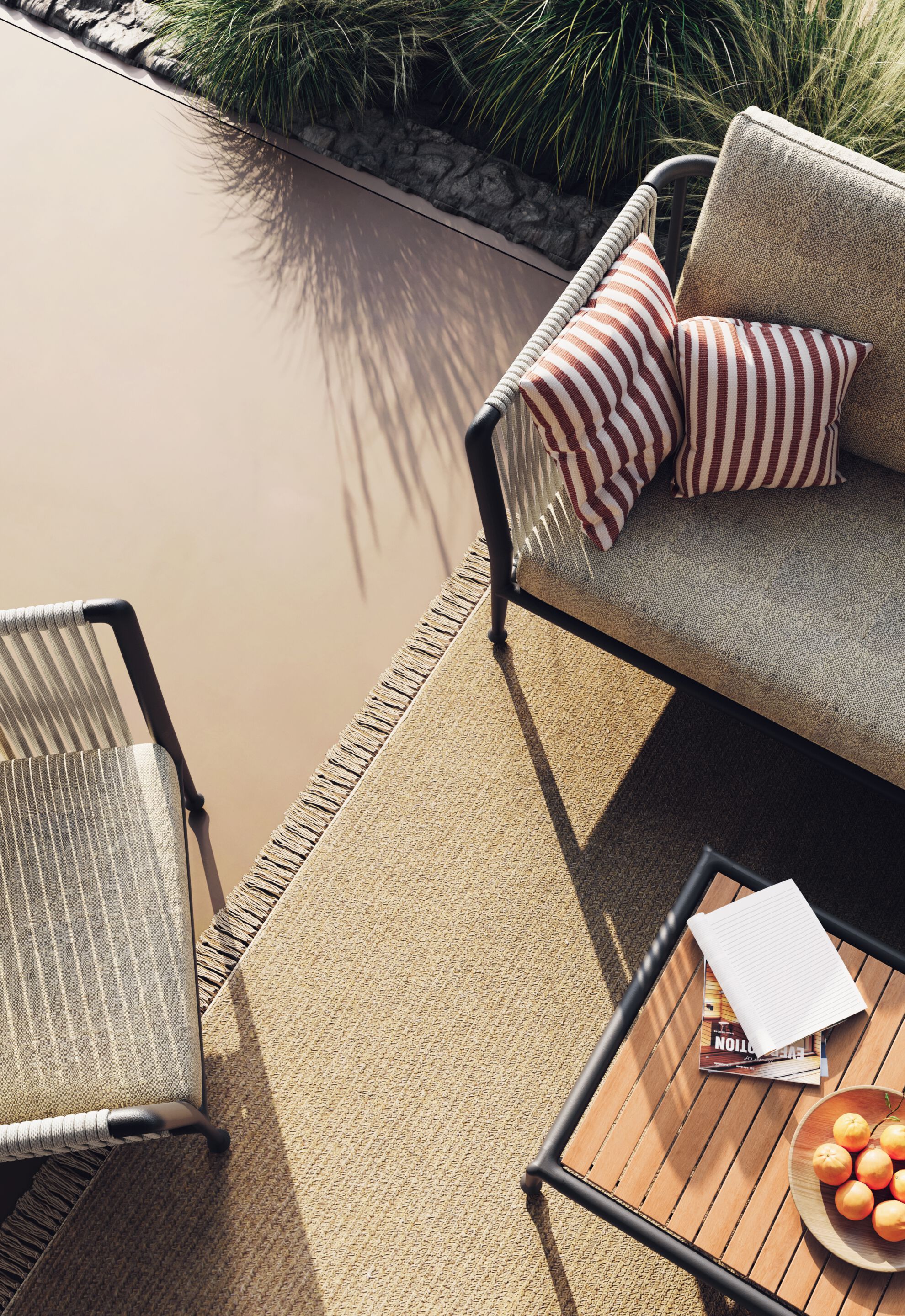 Садовое кресло с подлокотниками Unopiù Treble ARCH-00074536 - Вид №4