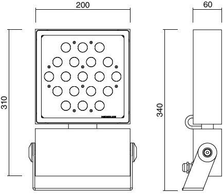 NEXO LUCE Настенный светодиодный проектор для улицы Projector nexo luce 2621 - Вид №2