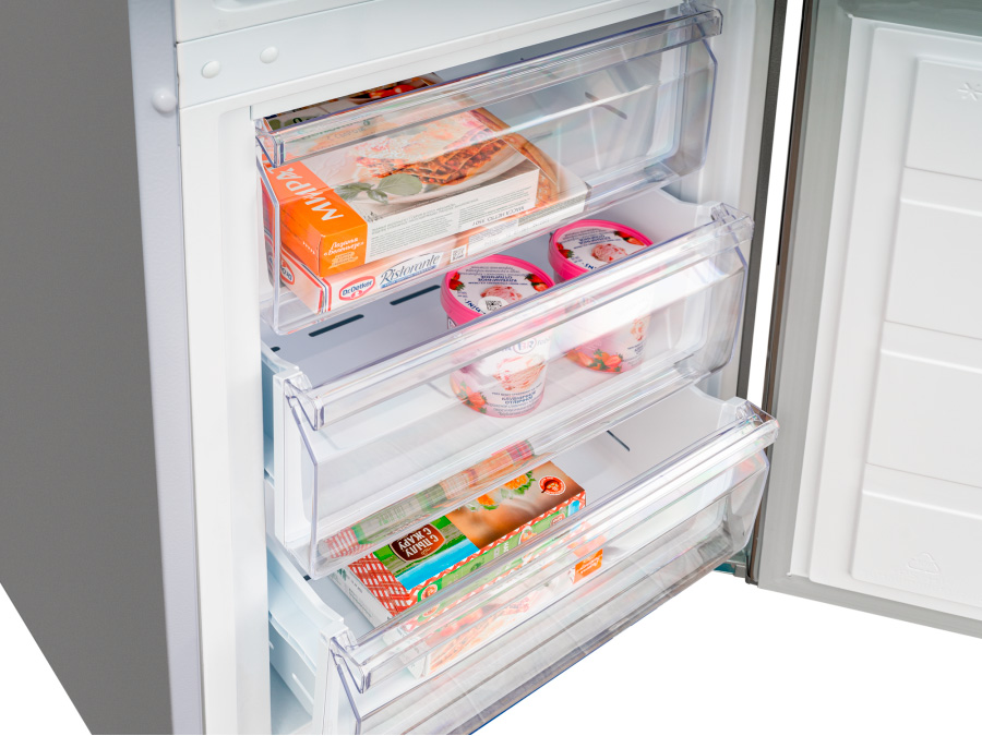 9920935 Холодильник с морозильником   Schaub Lorenz SLU C201D0 G серебристый STDN-0101791 - Вид №13