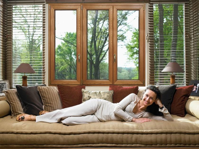 PROFILATI Распашное окно из алюминия и дерева sun-id-1499846 - Вид №1