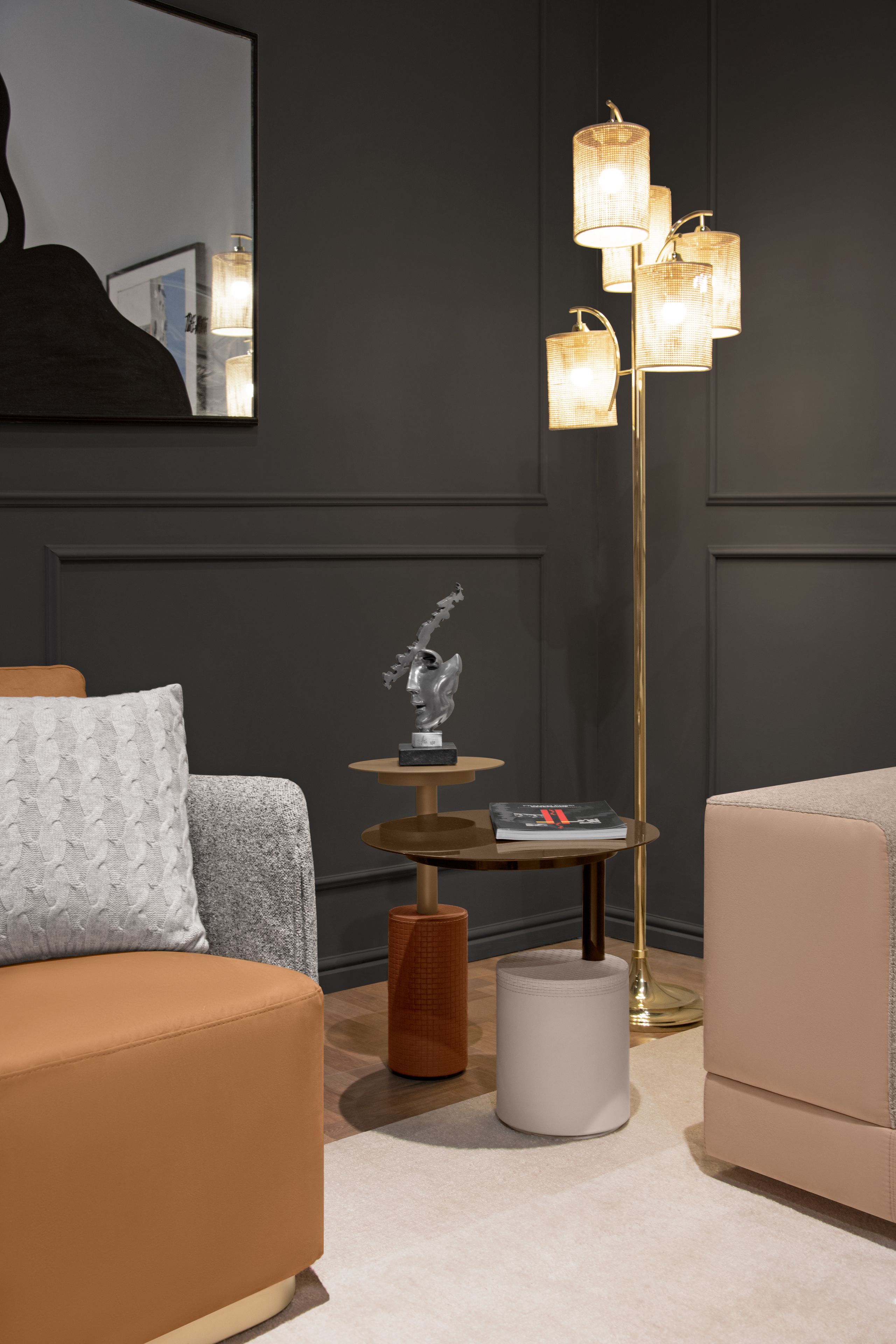 Круглый металлический журнальный столик для гостиной Formitalia TAG ARCH-00064053 - Вид №5