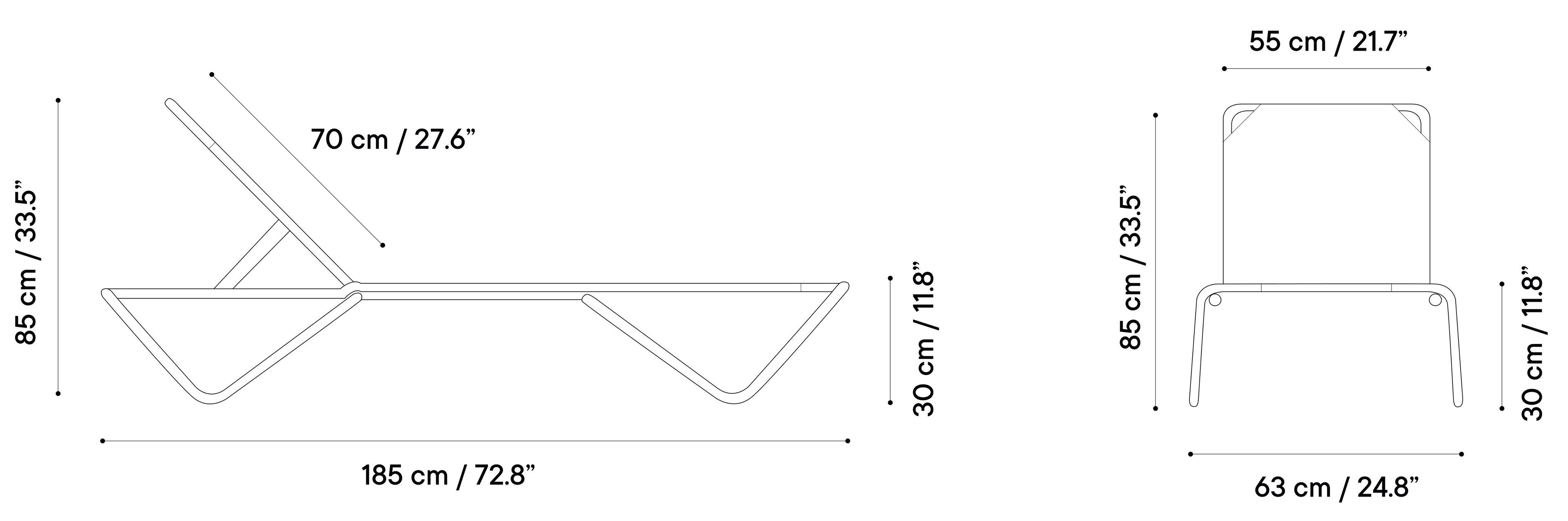 Алюминиевая откидная Садовая кровать iSimar Barceloneta ARCH-00102158 - Вид №3