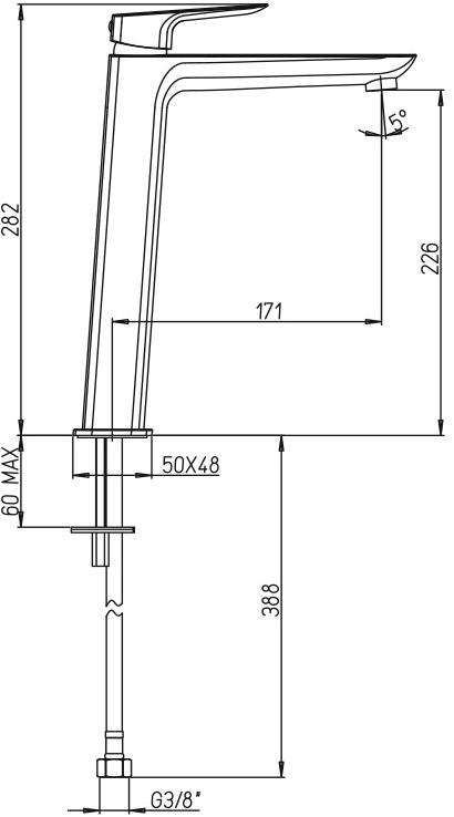 Paini NOVE 09CR205LLLMKM смеситель для раковины  - Вид №2