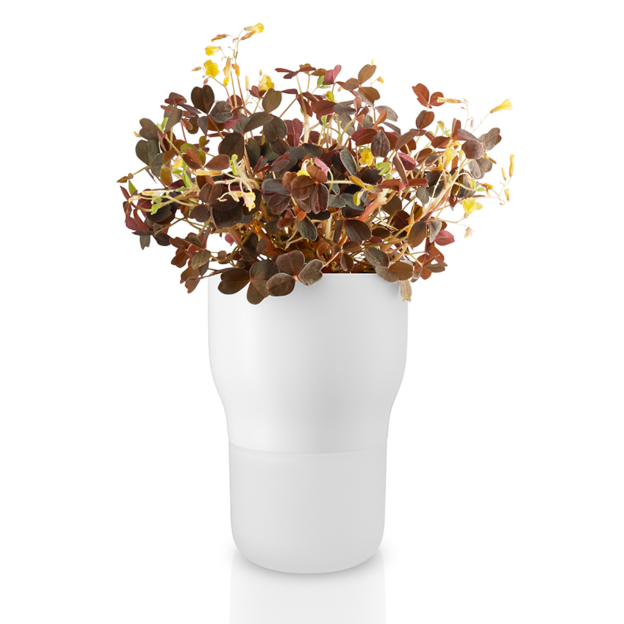 568145 Горшок для растений с функцией самополива d9 см белый Eva Solo 