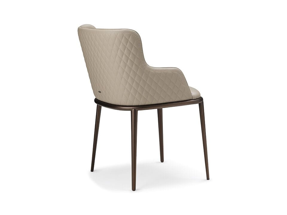 Кожаный мягкий стул с подлокотниками Cattelan italia Magda ARCH-00063489