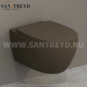 MDS02CS Подвесной унитаз настенный Коричневый Ceramica Globo 4ALL Италия