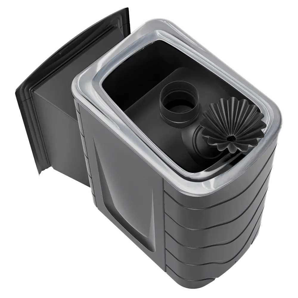 Печь банная дровяная ТМФ Гейзер 2014 Inox Витра ЗК, цвет антрацит Tmf STLM-2009700 - Вид №2