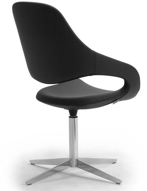 Leyform Поворотное кожаное кресло с 4-мя спицами и подлокотниками Samba sun-id-1469490 - Вид №2