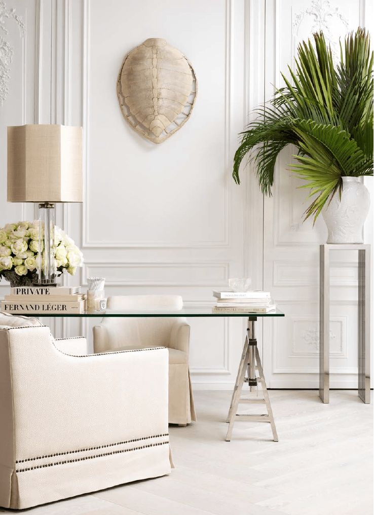 Кресло Frazer от Eichholtz белое EICHHOLTZ ДИЗАЙНЕРСКИЕ, EICHHOLTZ 062215 Белый  - Вид №2