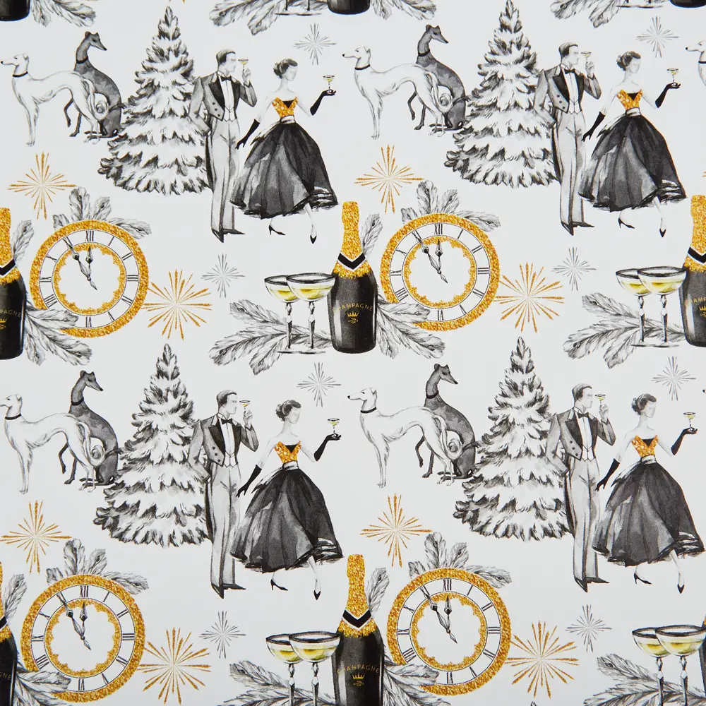 Упаковочная бумага «Зимняя сказка» 70 см Симфония STLM-2119700