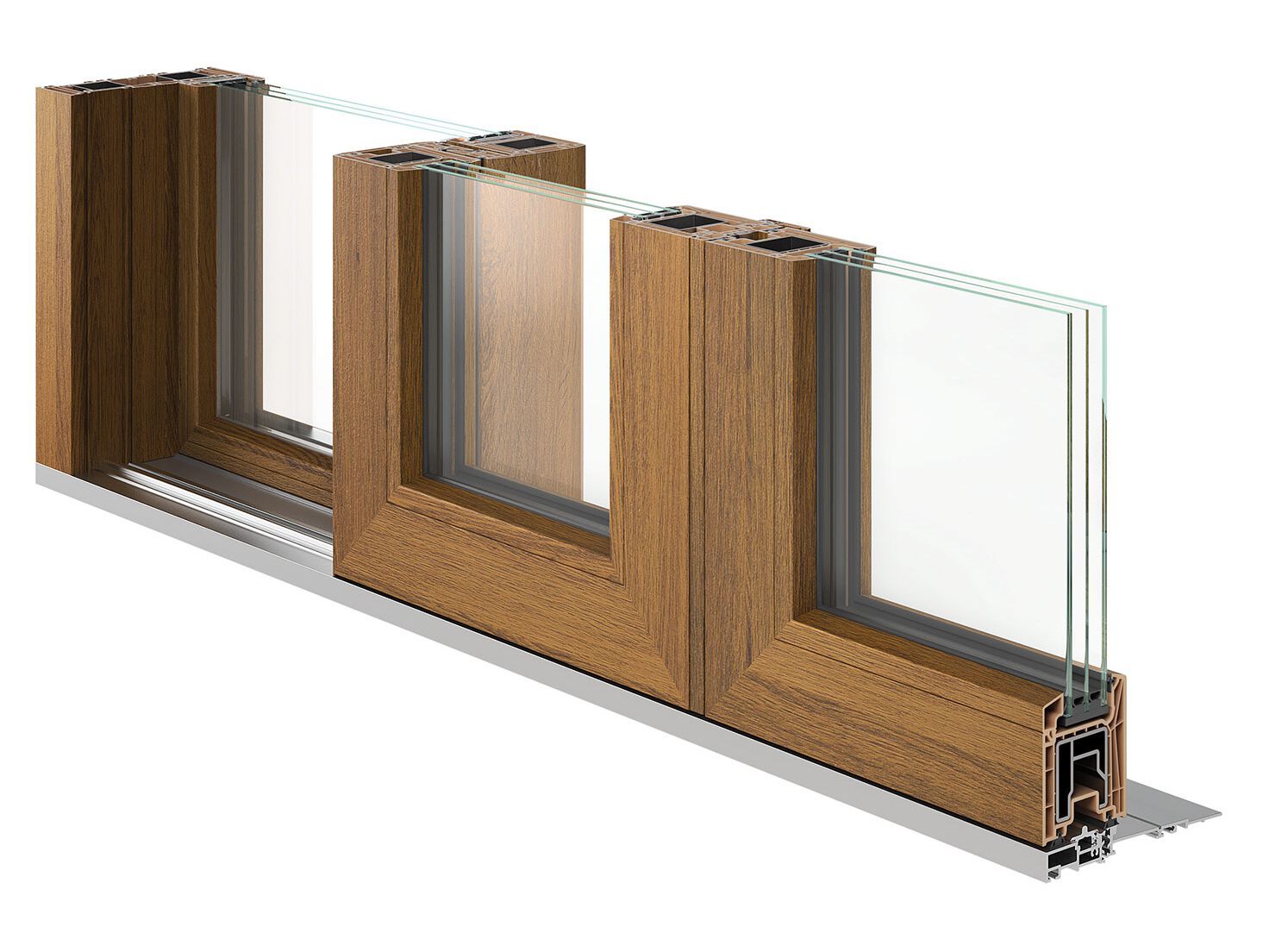 Раздвижные окна из ПВХ D&V Serramenti LIVINGSLIDE HS 82 ARCH-00037682 - Вид №2