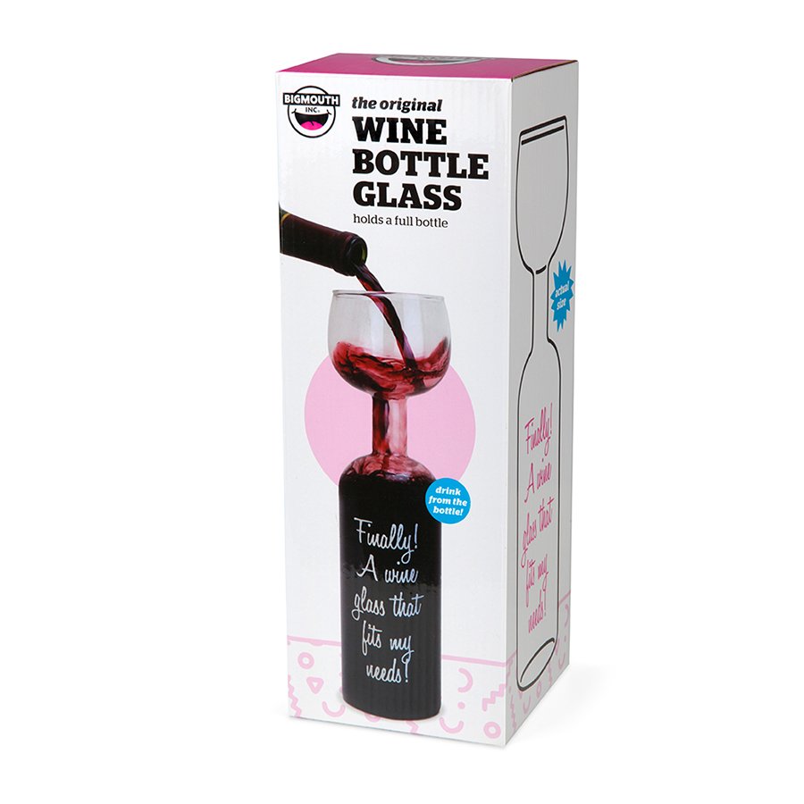 Бокал бутылка 750 мл wine bottle glass BIGMOUTH ДИЗАЙНЕРСКИЕ 00-3862991 Прозрачный  - Вид №10