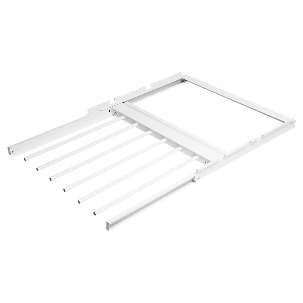 Выдвижная брючница 46.3x2.8x44 см металл цвет белый ТИТАН-GS STLM-2199258 - Вид №2