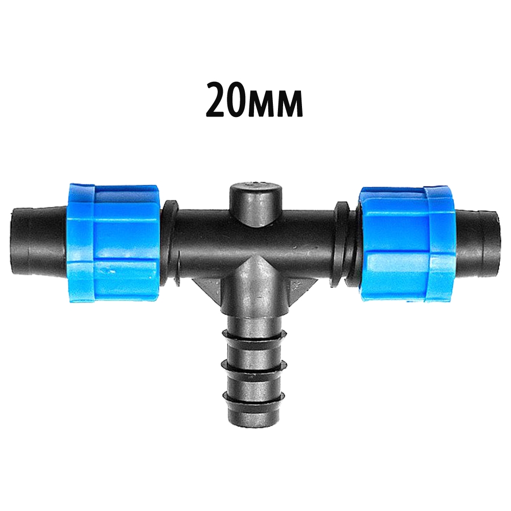 2815 Тройник для подводки шланга 20мм" на две капельные ленты 16мм LAB.Space 