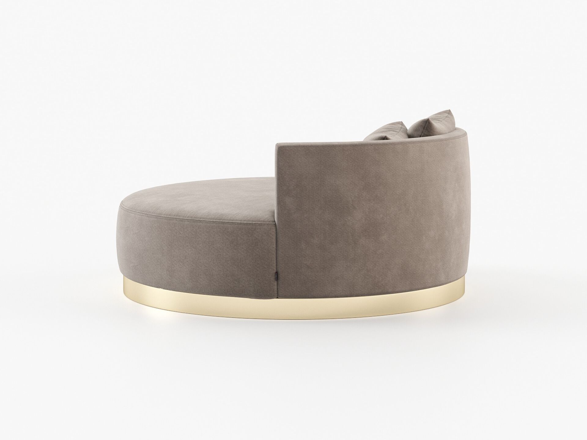 Круглый бархатный пуф Laskasas SCARLET ARCH-00049147 - Вид №2