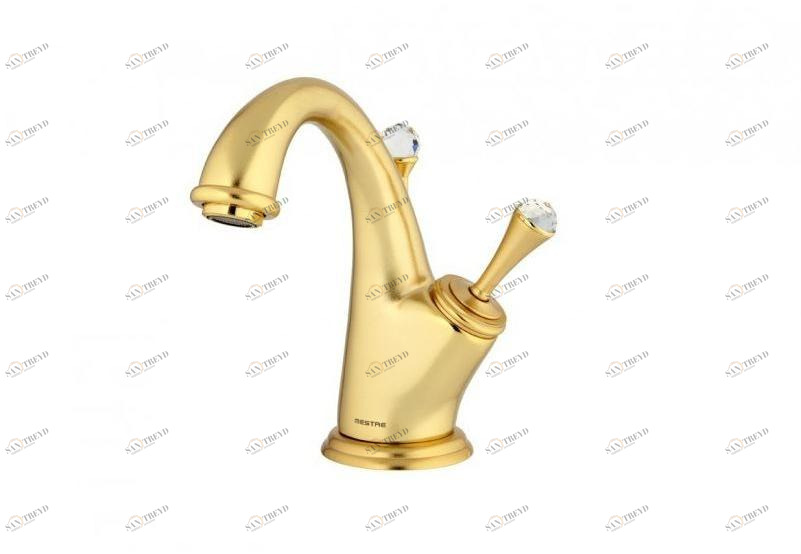 Bronces Mestre Смеситель для раковины, однорычажный, с кристаллами swarovski® Pacifica 037203.000.02