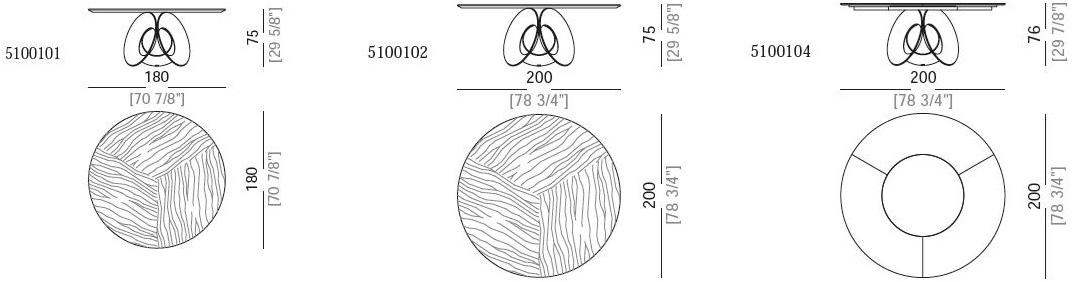 Arketipo Круглый стол для гостиной из древесного волокна sun-id-1411441 - Вид №2