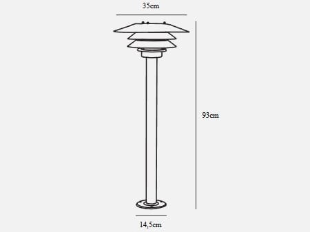 Металлический световой столб Nordlux Venø ARCH-00043561 - Вид №2