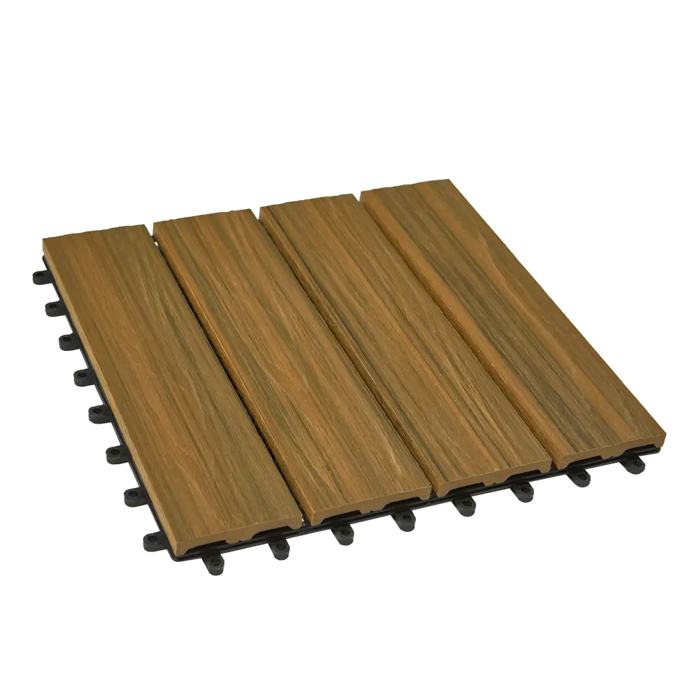 Модульное покрытие CM дерево цвет патина тик 300x300x25 мм STLM-2144400