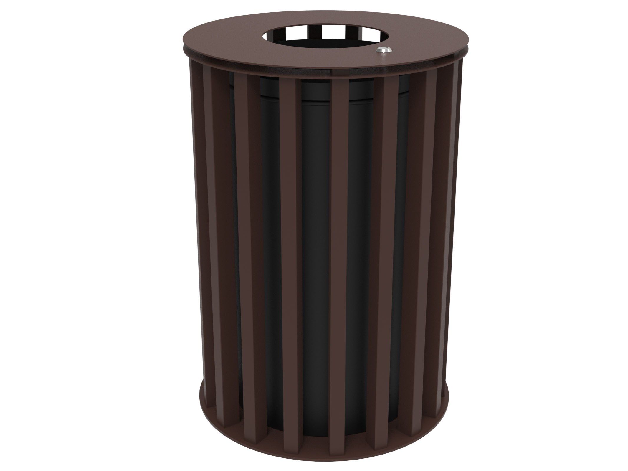 Оцинкованная стальная корзина для мусора с крышкой Lazzari Динамо ARCH-00087800 - Вид №17