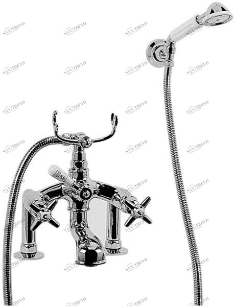 RUBINETTERIE STELLA Смеситель для душа на 2 отверстия с ручным душем Italica It02205