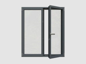 Алюминиевое створчатое окно