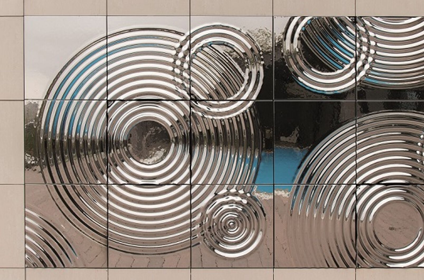 Декоративная стеклянная панель PlusObject Interference ARCH-00023701 - Вид №3