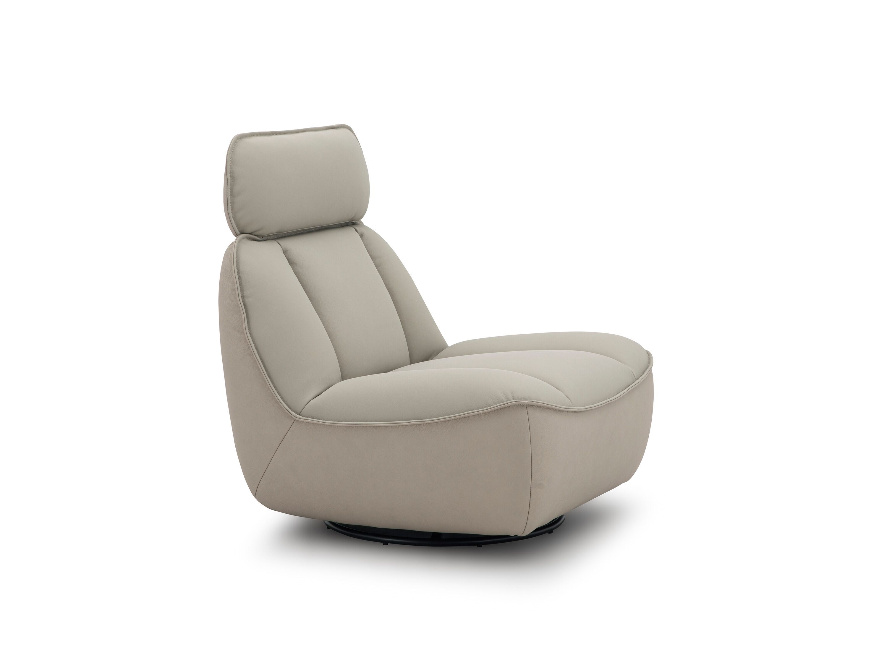 Вращающееся кресло из кожи и ткани с подголовником CAMPO DE' FIORI CL129 ARCH-00101183 - Вид №3