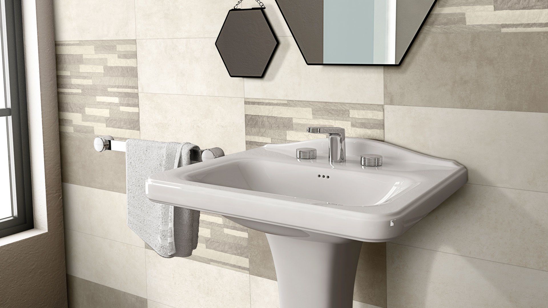 Керамогранит с цементным эффектом MARINER Boston 20x50 ARCH-00028483 - Вид №1