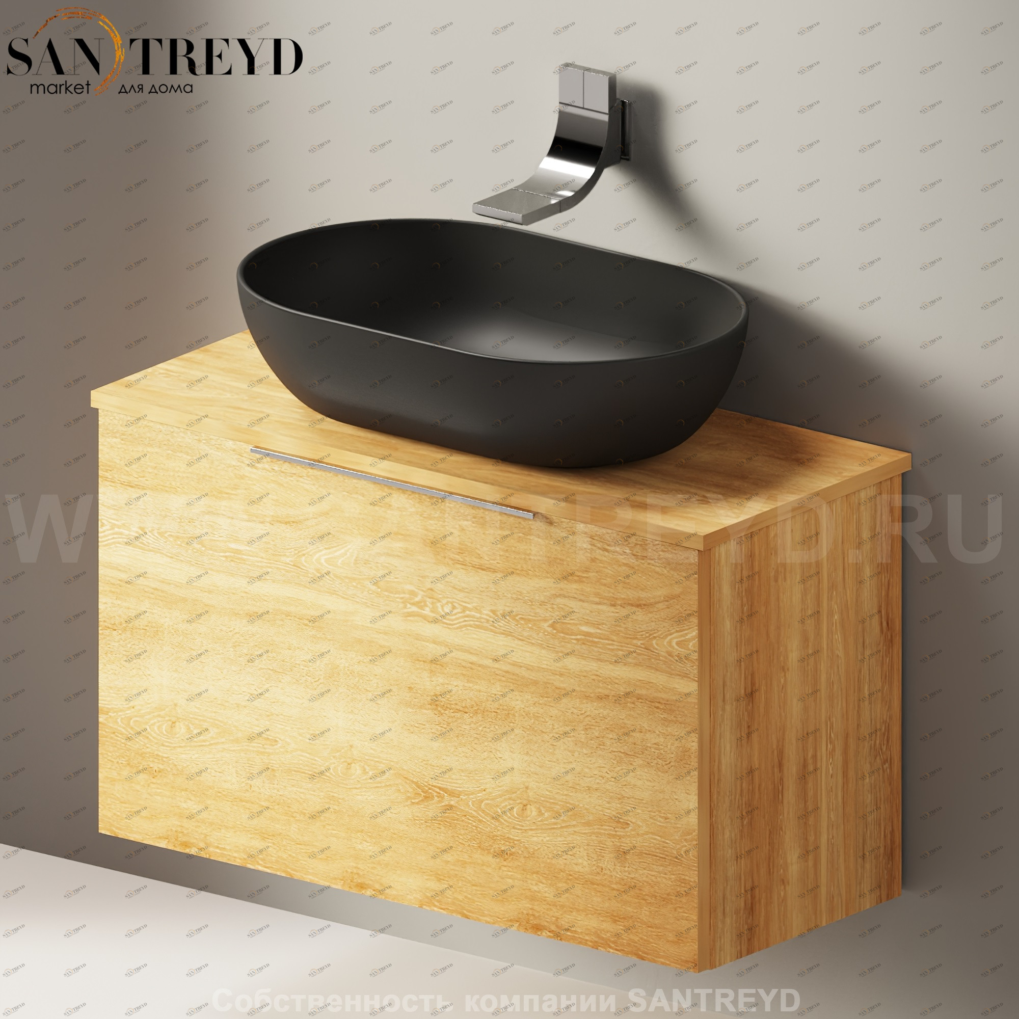 Flaminia BOX Настенная тумба для раковины 85 см с 1 ящиком BX810.WQ Ceramica Flaminia BX810WQ