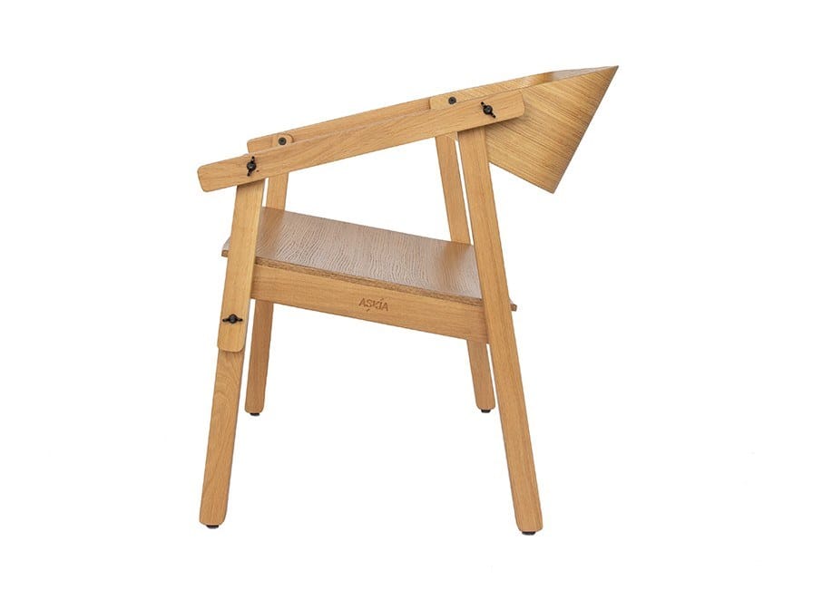 Деревянный стул с подлокотниками Askia Atelier Lounge ARCH-00100506 - Вид №5