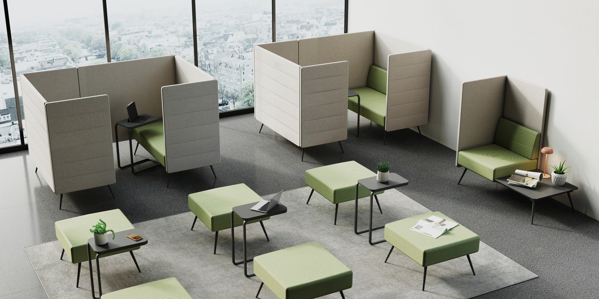 2-местный тканевый диван с высокой спинкой CUF Milano Diva ARCH-00077942 - Вид №3