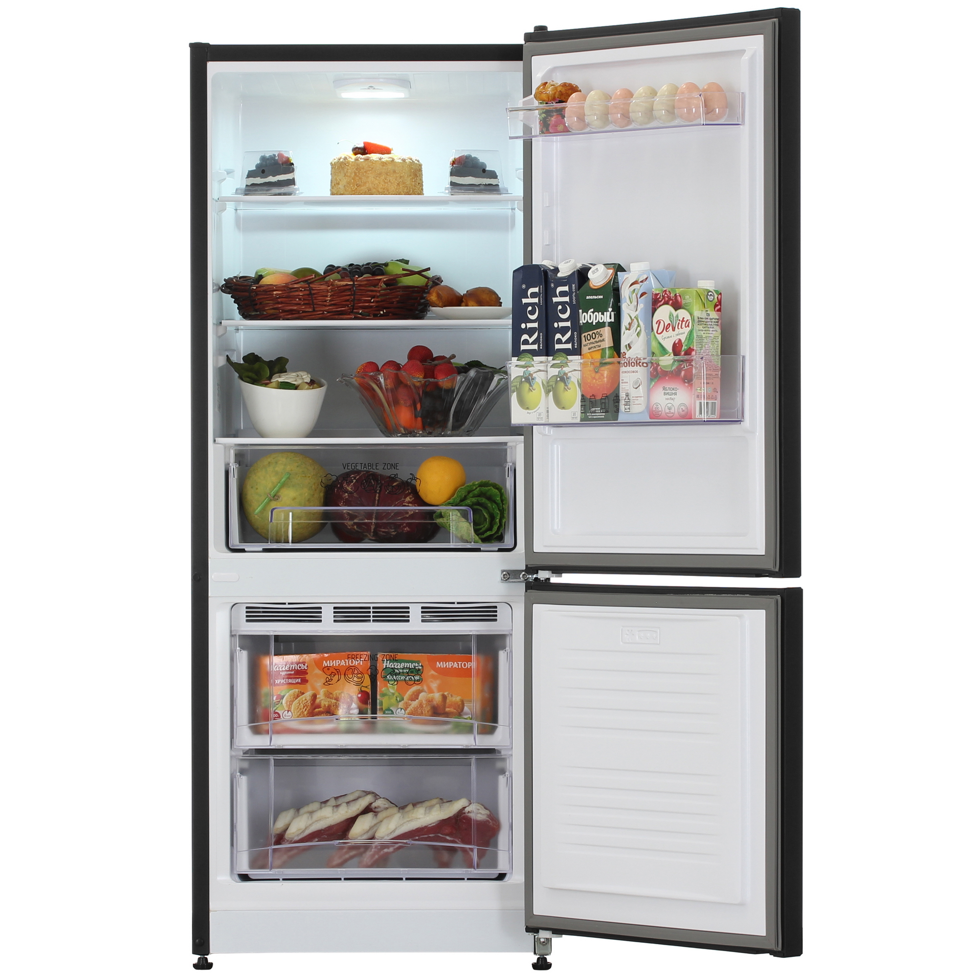 9291888 Холодильник с морозильником   NORD NRB 121 B черный STDN-0150221 - Вид №5