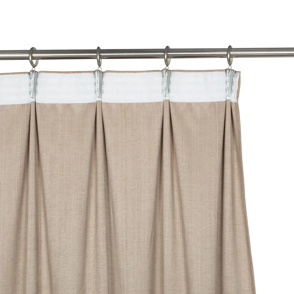 Штора на ленте Inspire Vuori 160x280 см цвет бежевый STLM-2194862 - Вид №4