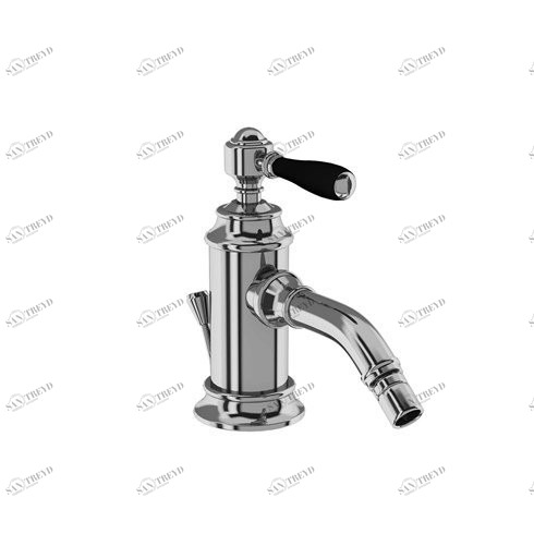 Смеситель однорычажный для биде, 1 отв, ручка - левер чёрная, хром [ARC13 CHR + ARC66 CHR] Arcade Burlington ARC13 CHR, ARC66 CHR