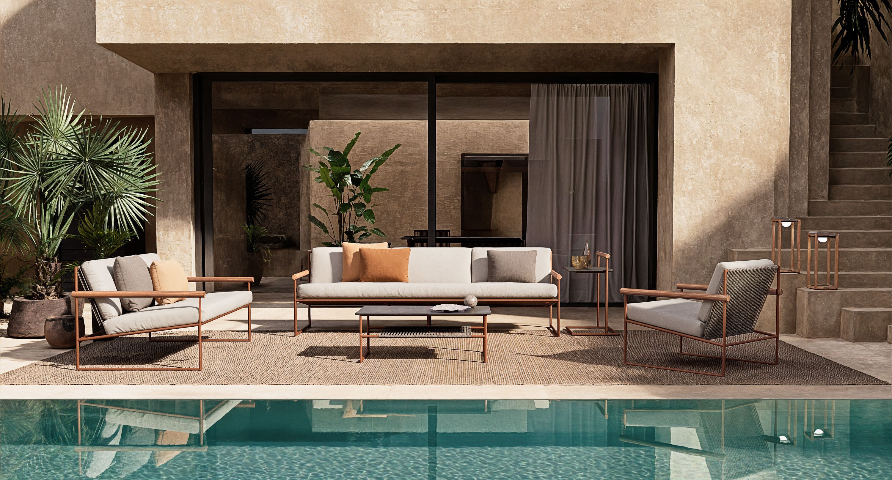 Ткань сани сад стул с подлокотниками Atmosphera труба ARCH-00055811 - Вид №1