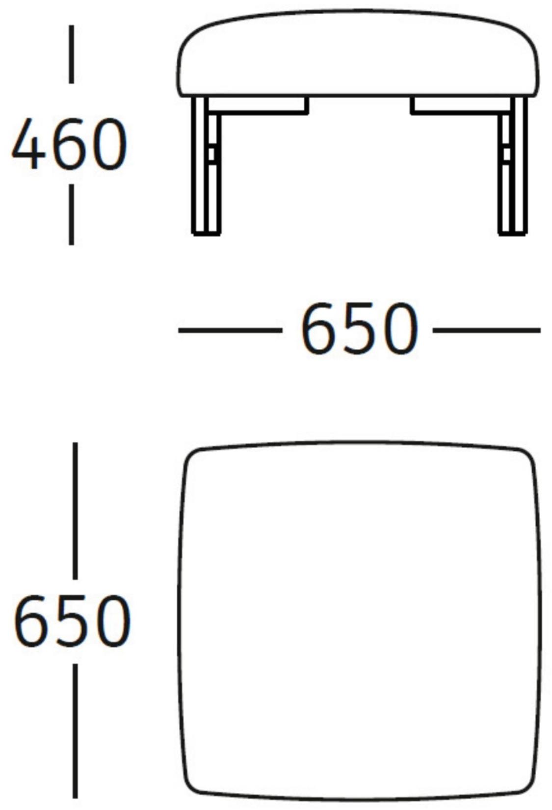 ROSSIN Подставка для ног из акриловой ткани Kamal metal sun-id-1465960 - Вид №5