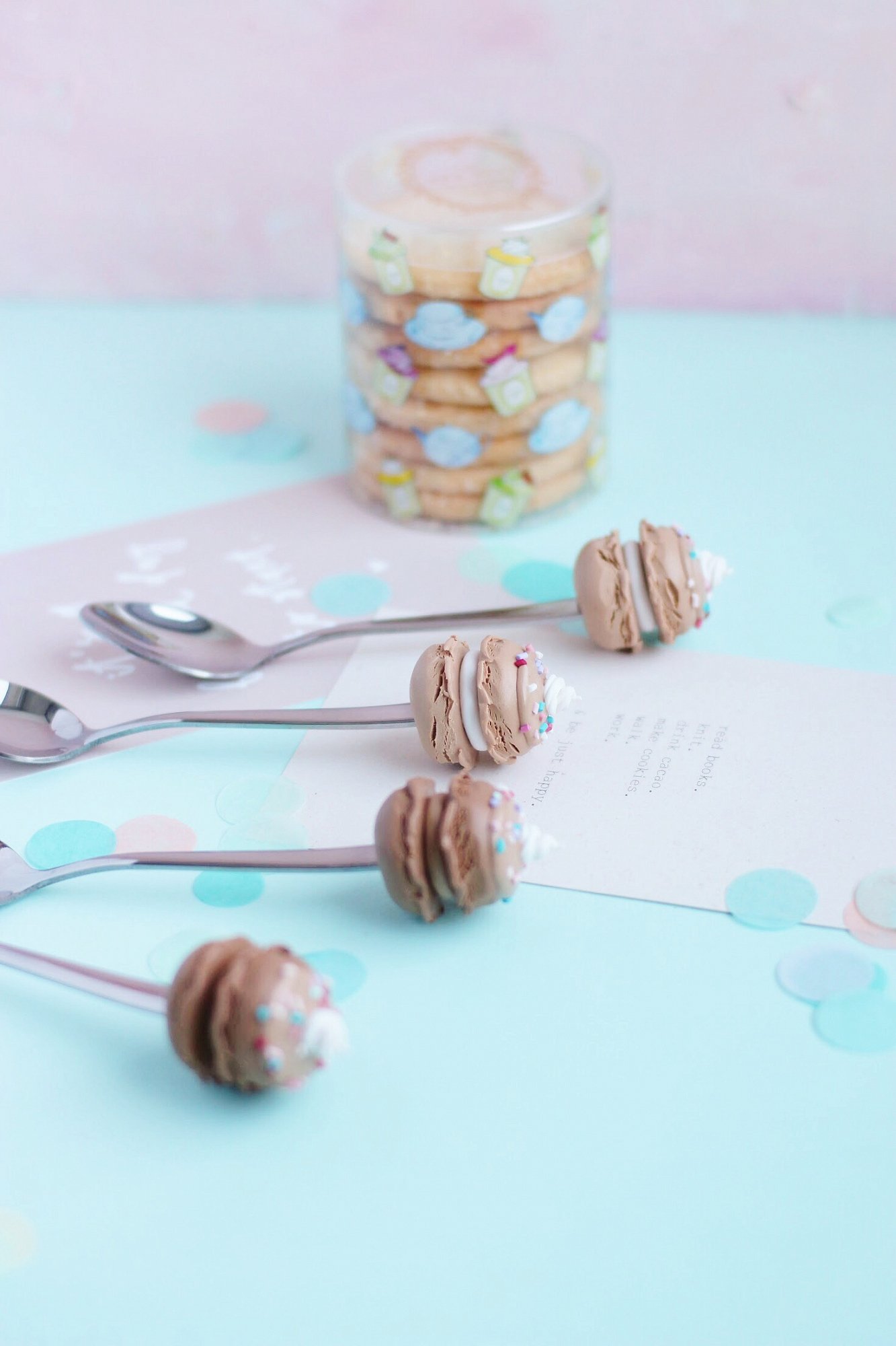 Чайная ложка Macaroon темный шоколад с кремом JULS SMALL BAKERY  335348 Коричневый Santreyd  - Вид №1