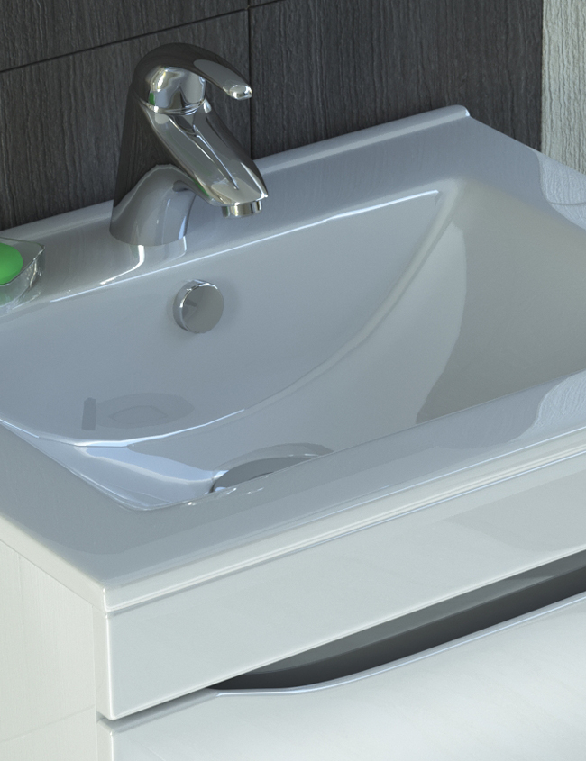 Тумба Minor 1-600 (VGA)600⨉460⨉830 мм белый Santreyd sun-id-665365 - Вид №2