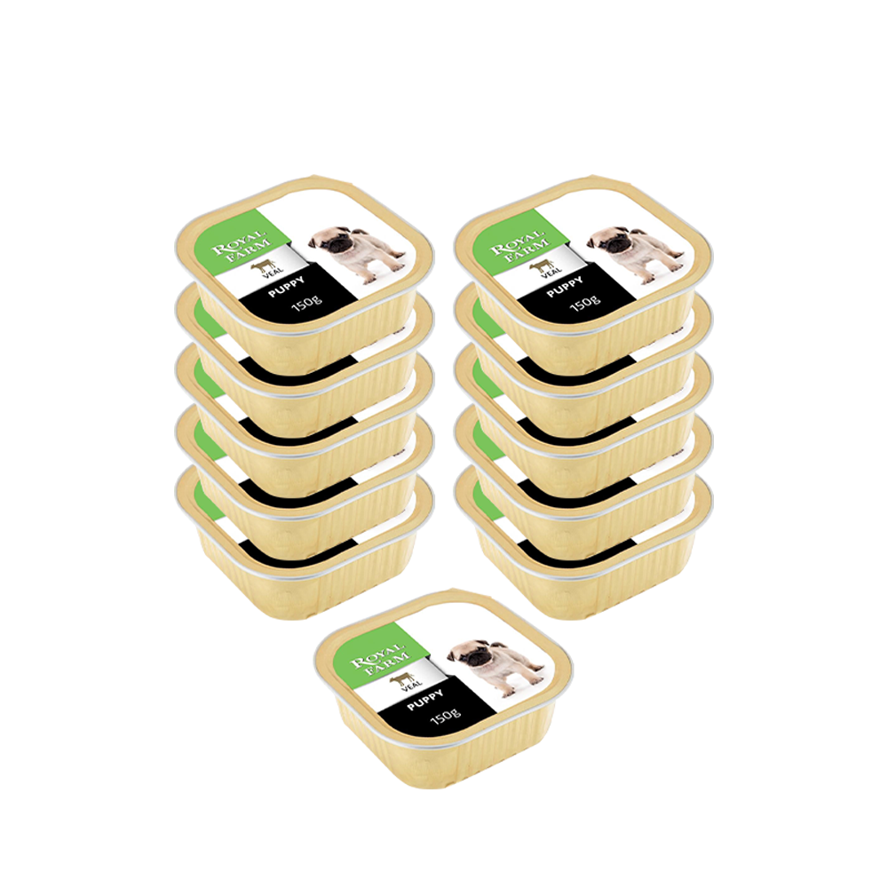 ПР0043293*11 Корм для щенков телятина конс. 150г (упаковка - 11 шт) ROYAL FARM 